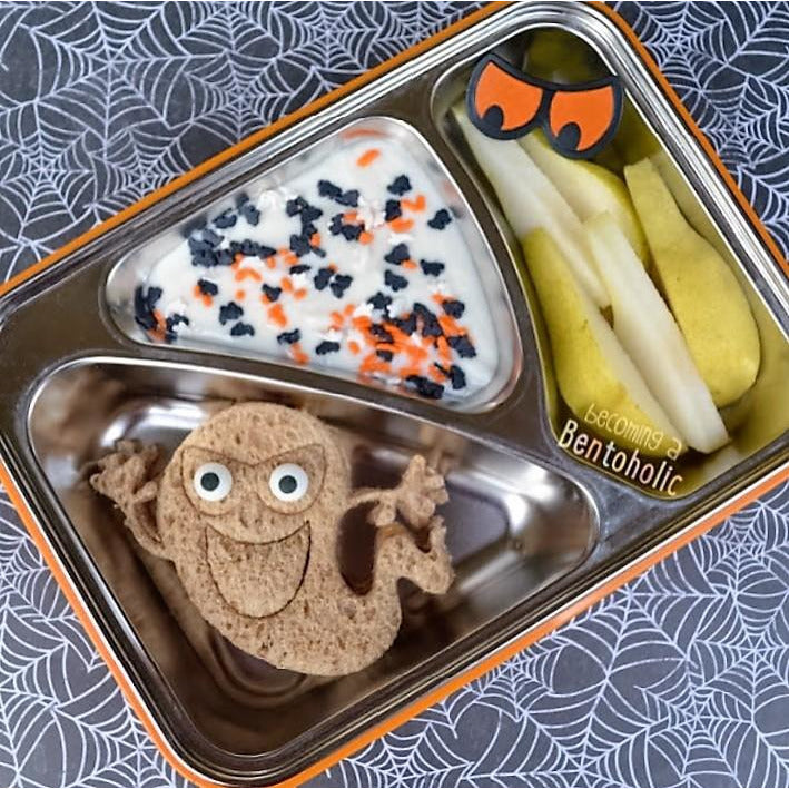 ThinkSport Contenedor Go2 Contenedor Hermético 3 Divisiones- Naranjo