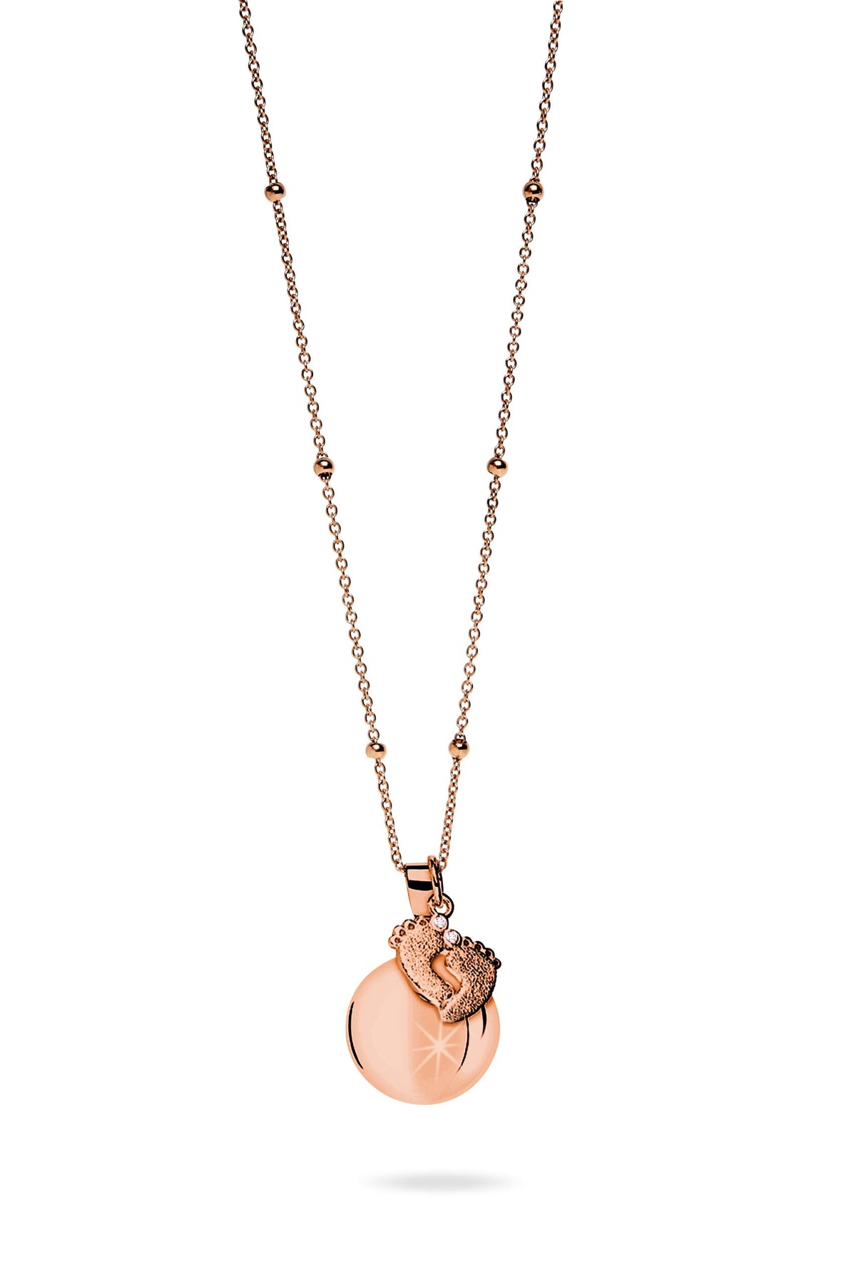 Mamijux Collar Harmony Ball Pink Gold Baby Foot charm