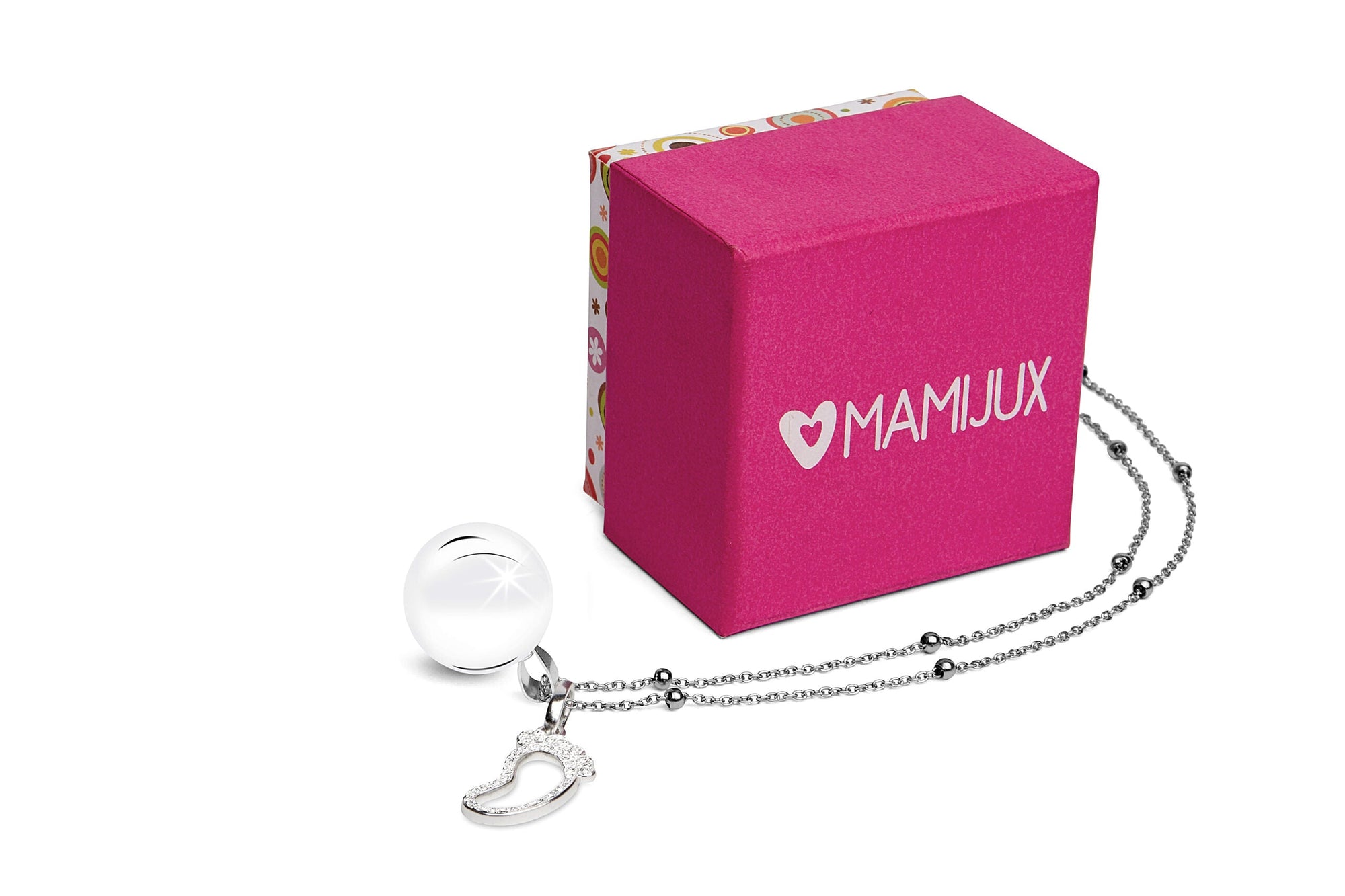 Mamijux Collar Harmony Ball White Crystals Baby Foot charm