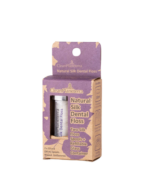 Hilo Dental 100% Natural en uso
