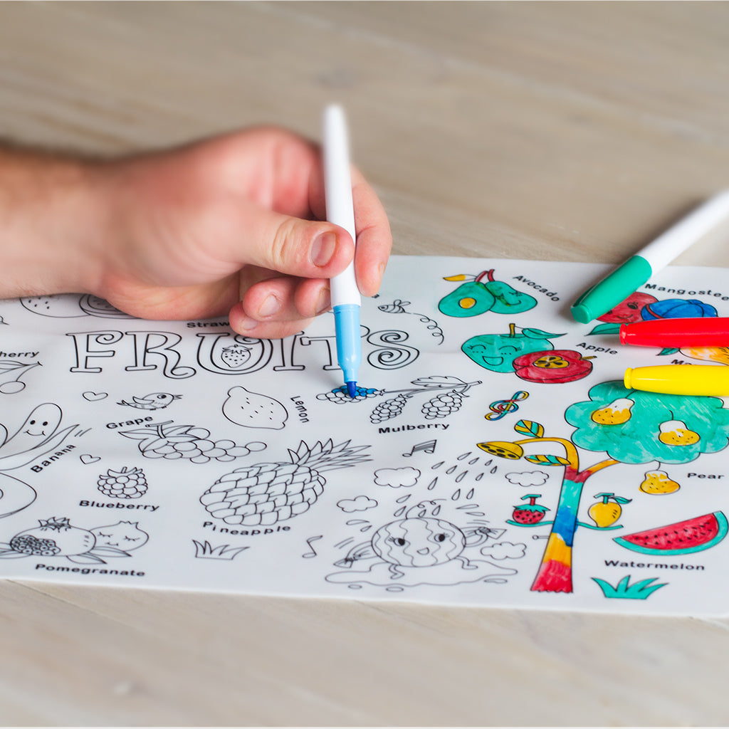 Cook&Play Plato JoyMat- Individual para Colorear