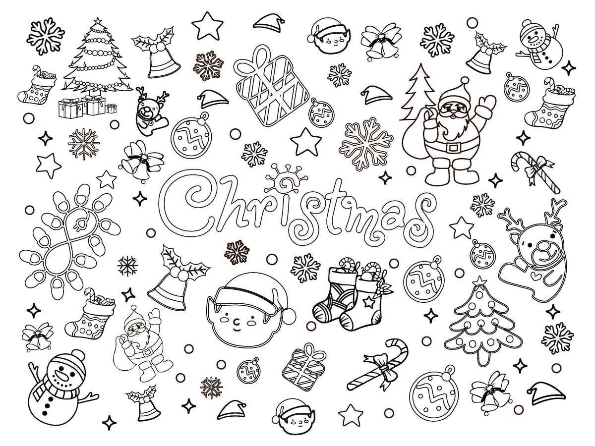 Cook&amp;Play Plato 20X15 / Navidad JoyMat- Individual para Colorear