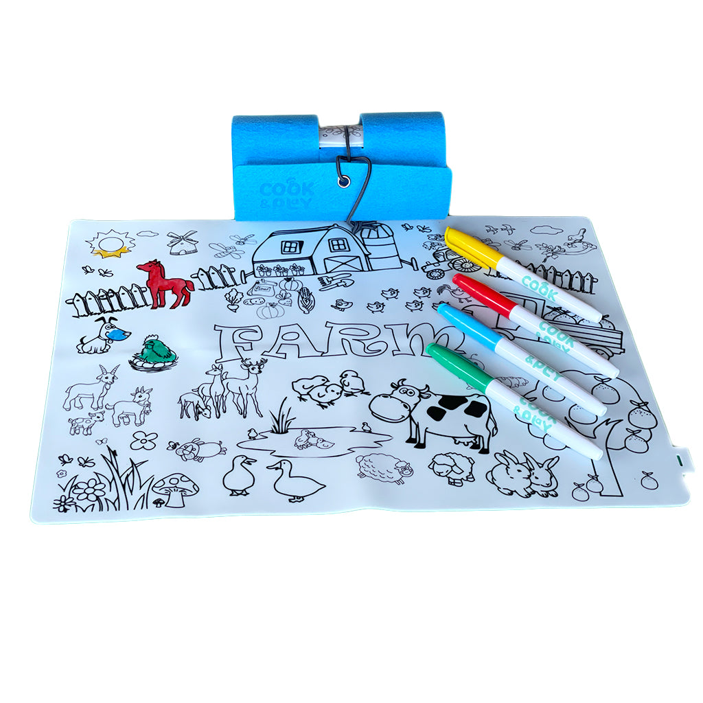 Cook&amp;Play Plato JoyMat- Individual para Colorear