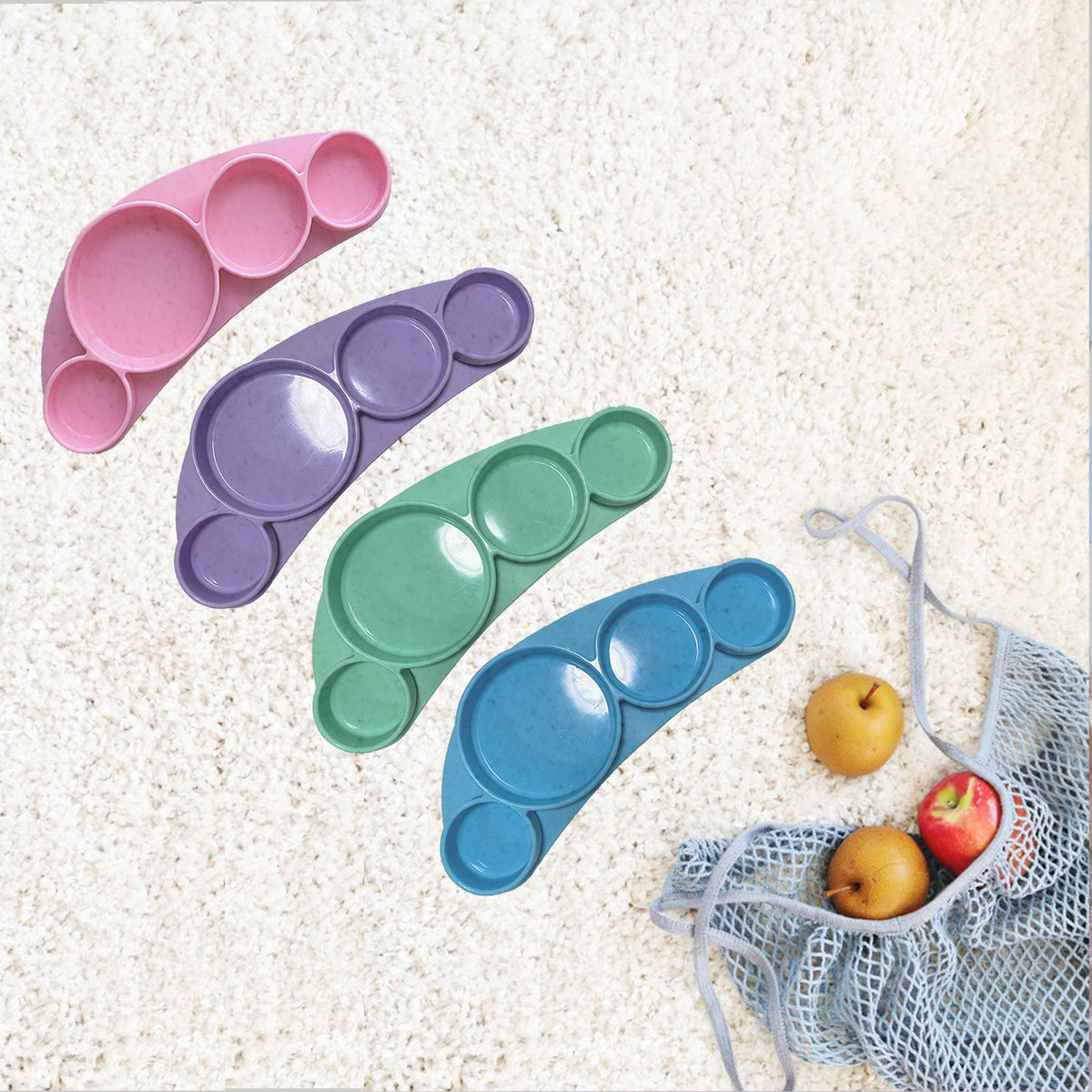 Cook&amp;Play Plato Mix Mat- Plato con Succion 4 Divisiones