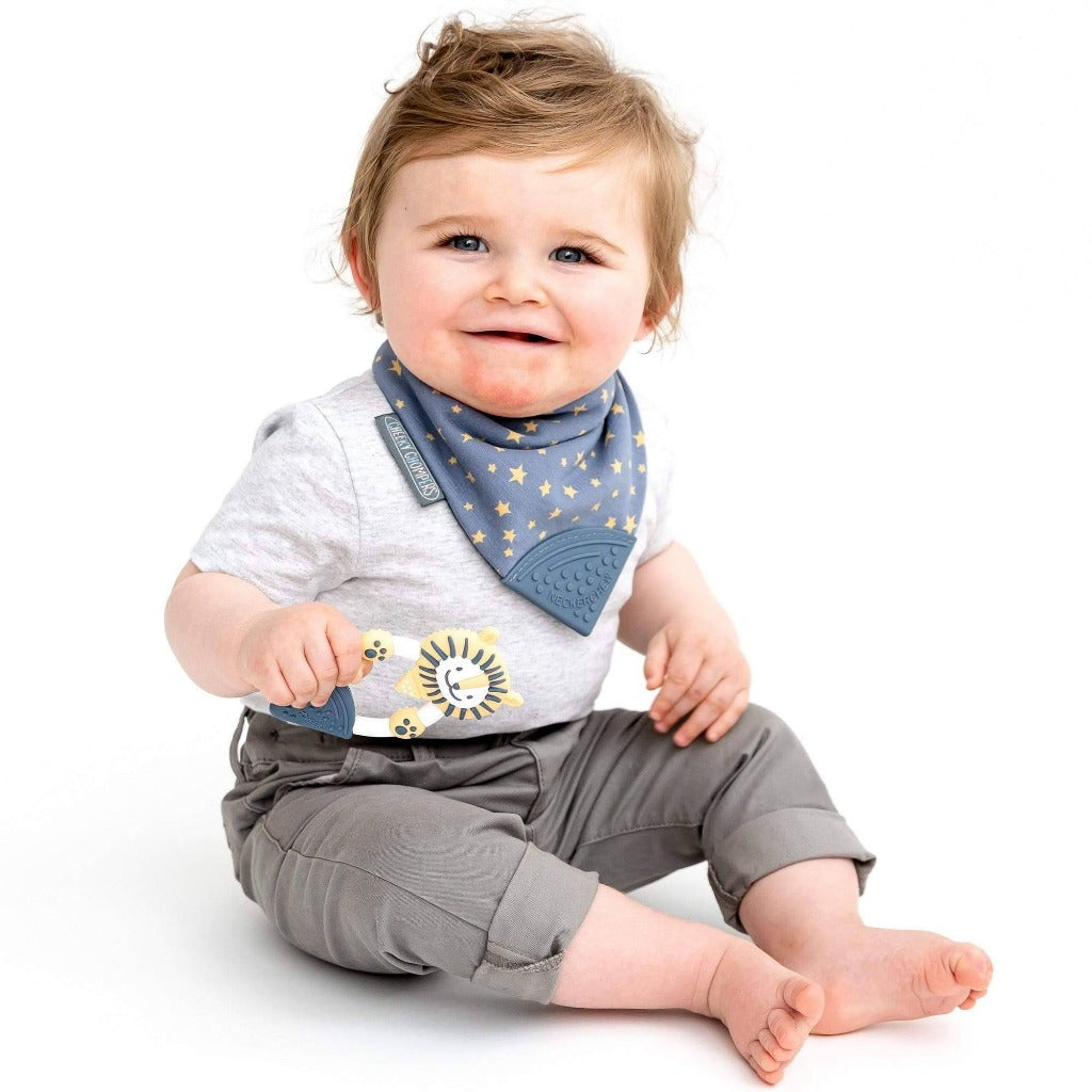 Cheeky Chompers Babero con Mordedor Mordedor Bertie El León