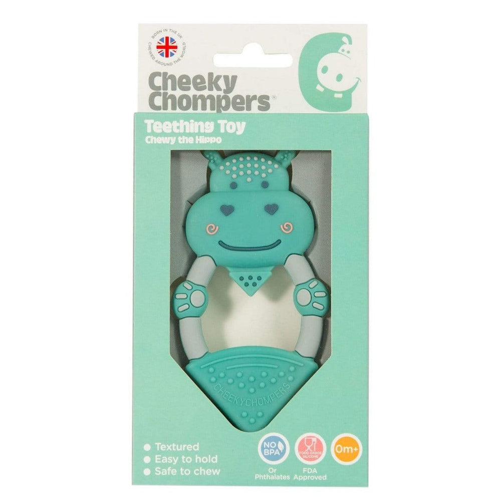 Cheeky Chompers Babero con Mordedor Mordedor Chewy el Hippo