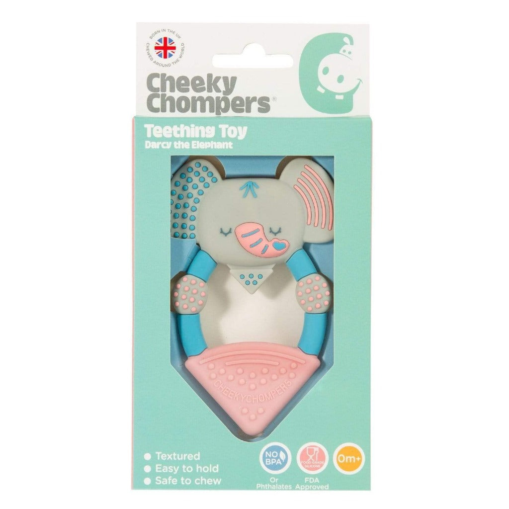 Cheeky Chompers Babero con Mordedor Mordedor Darcy El Elefante