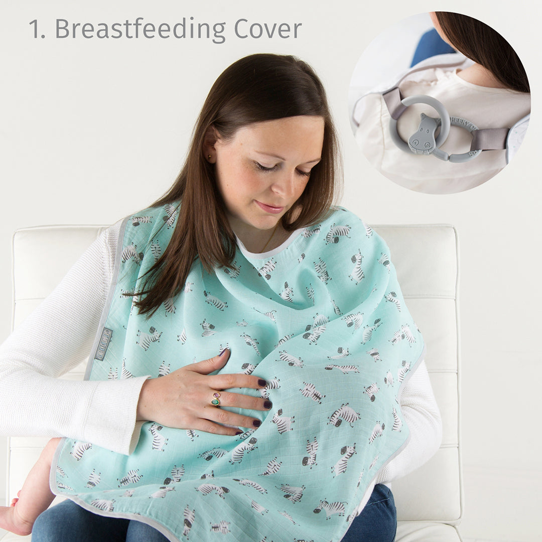 Cheeky Chompers Manta Multipropósito MultiManta 100% orgánica- Cheeky Hippo