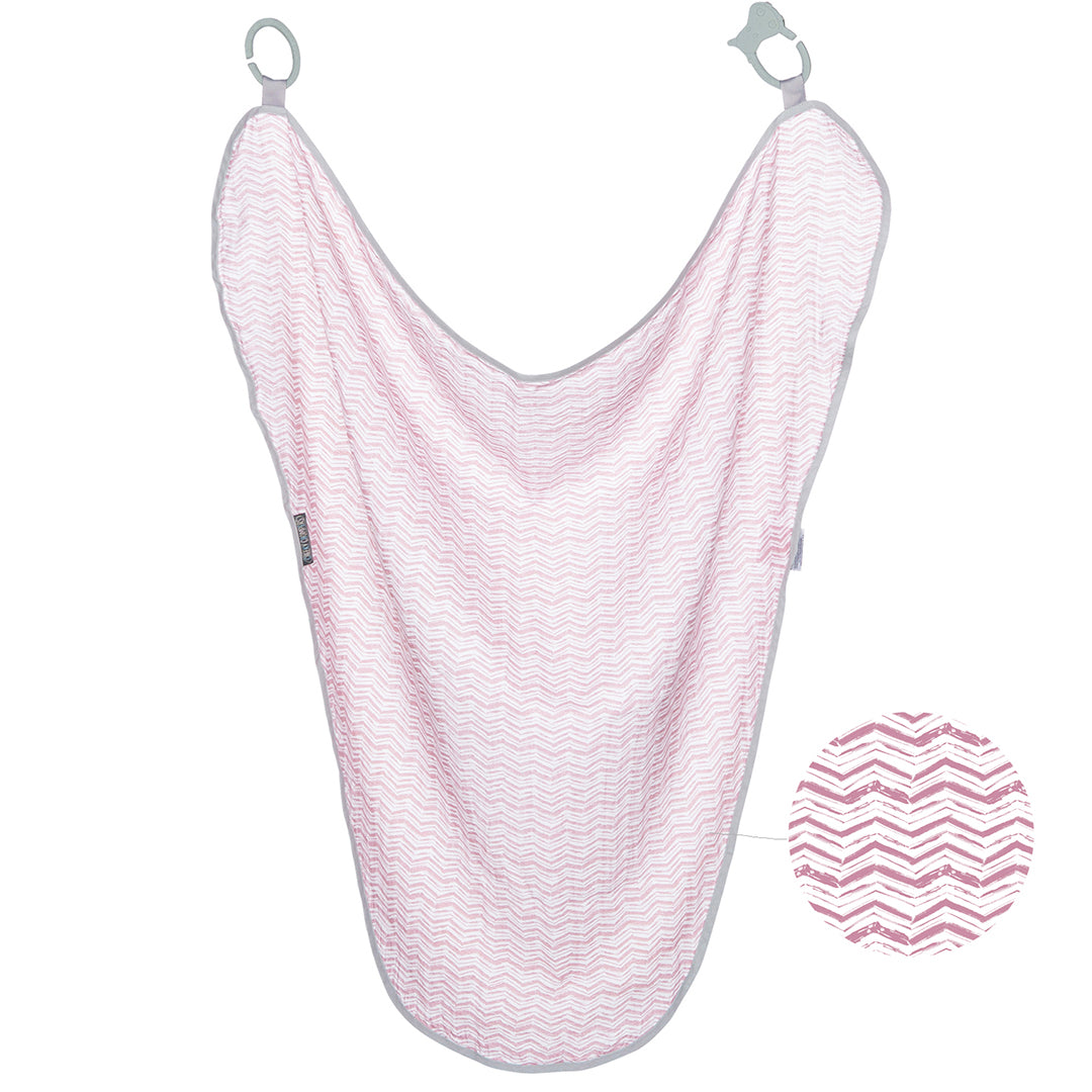 Cheeky Chompers Manta Multipropósito MultiManta 100% orgánica- Rosy Days