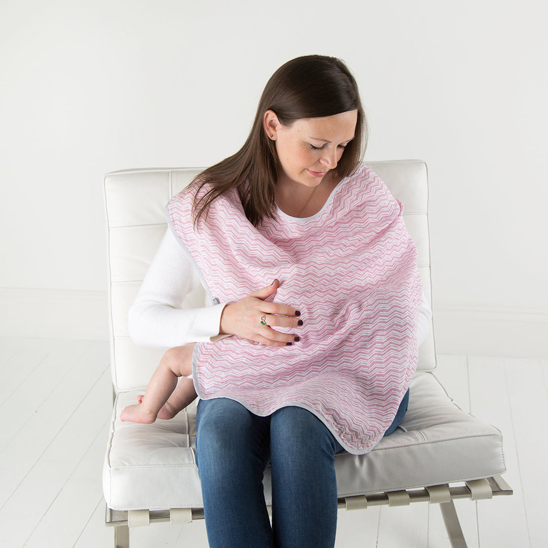 Cheeky Chompers Manta Multipropósito MultiManta 100% orgánica- Rosy Days