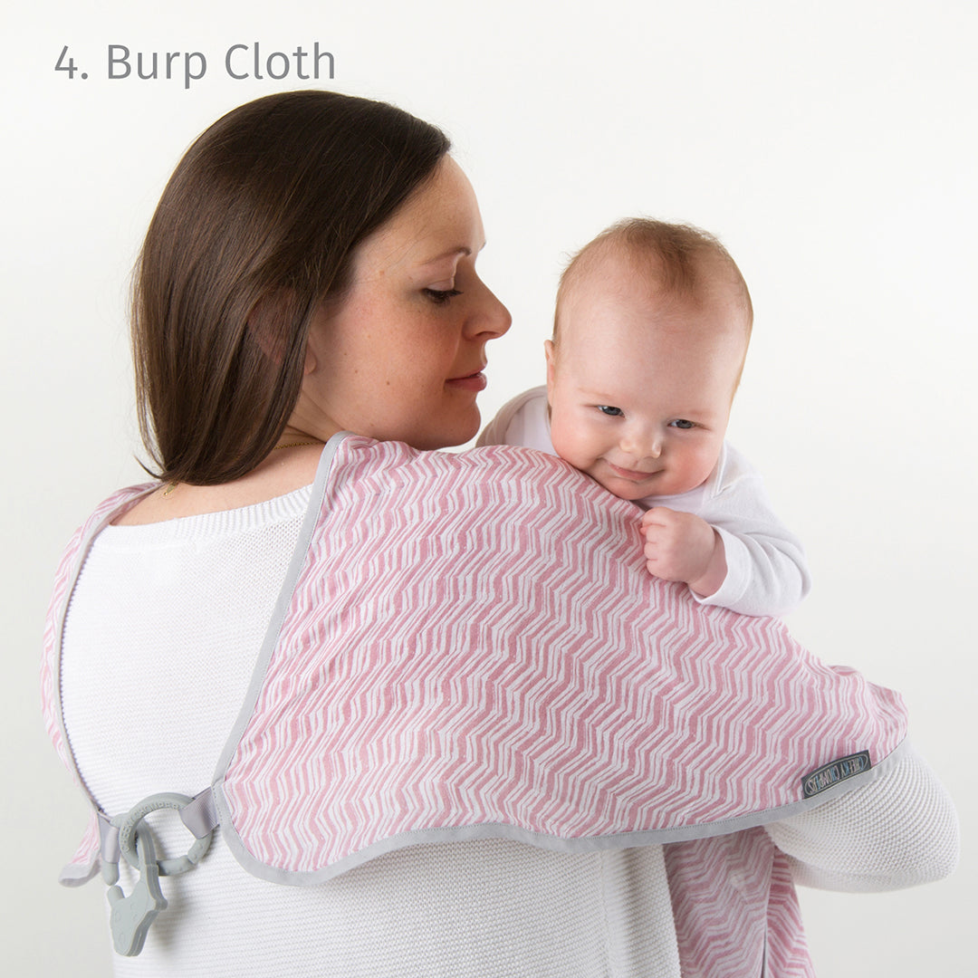 Cheeky Chompers Manta Multipropósito MultiManta 100% orgánica- Rosy Days