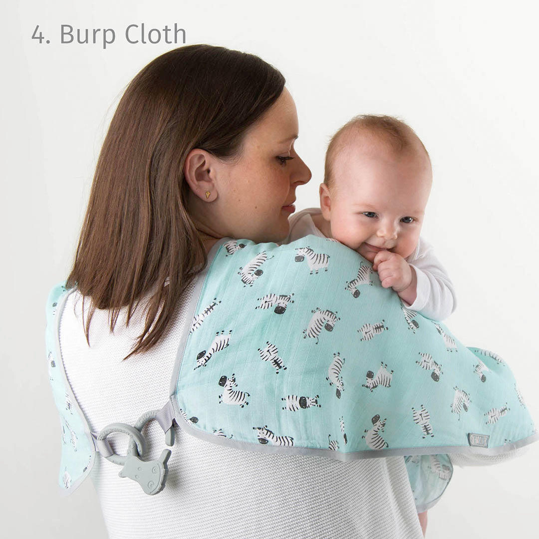 Cheeky Chompers Manta Multipropósito MultiManta 100% orgánica- Silver Stars