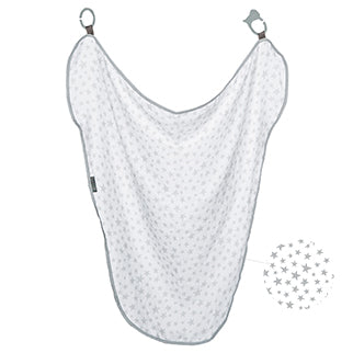 Cheeky Chompers Manta Multipropósito MultiManta 100% orgánica- Silver Stars