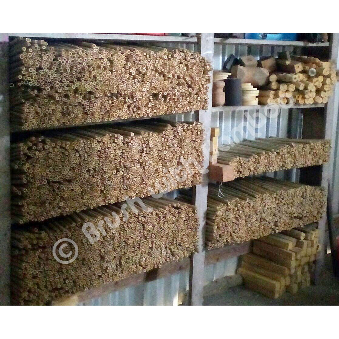 Brush with Bamboo Bombilla Bambú Pack 12 Bombillas Bambú