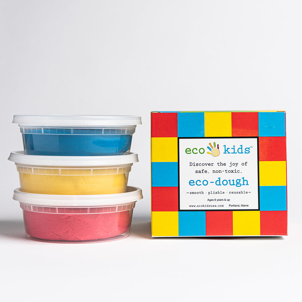 EcoKids Juguete Plasticina Natural-3 Colores