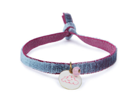 Mamijux Collar Pulsera nube esmaltada Hecha a Mano