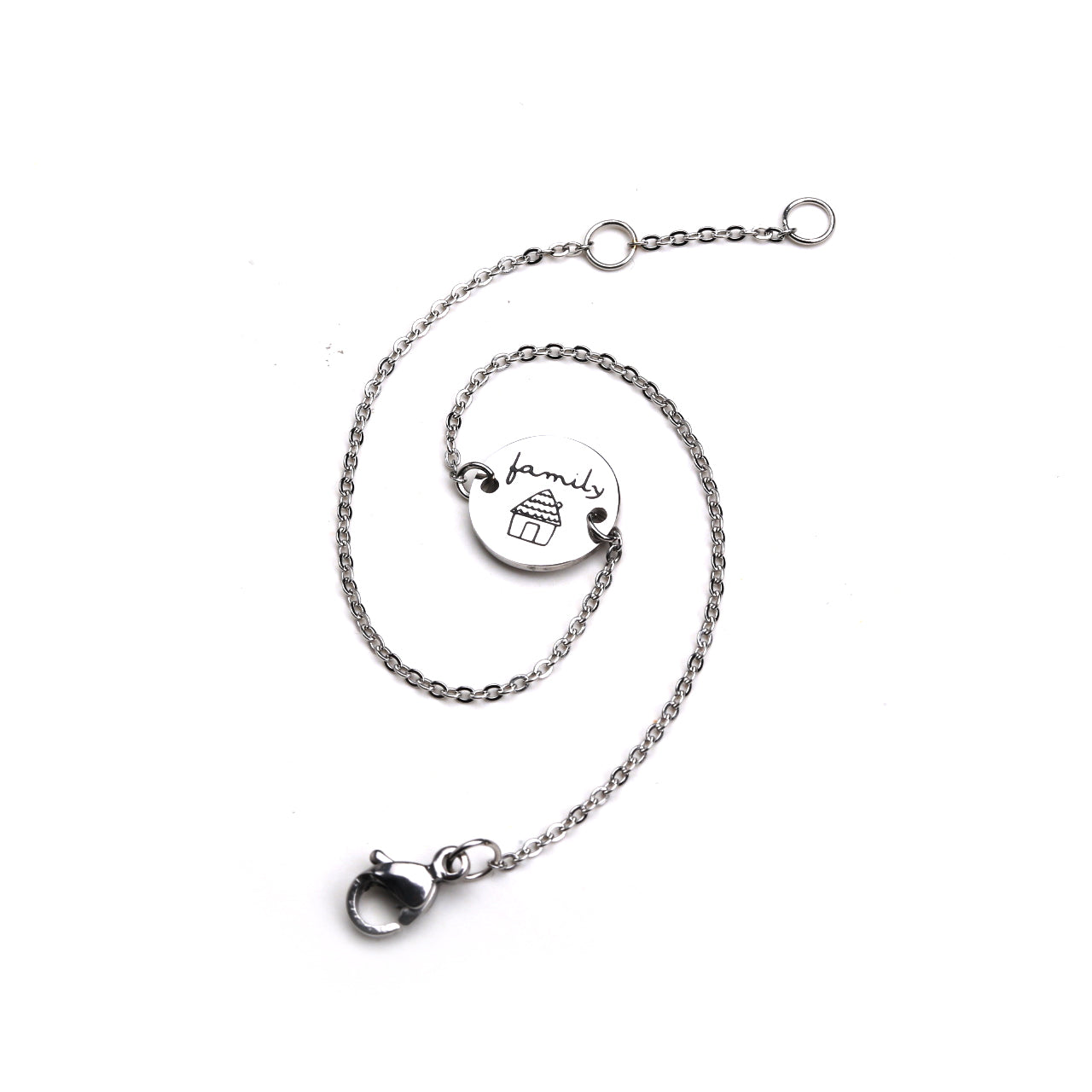 Mamijux Collar Pulsera TAG Bottoncino Family