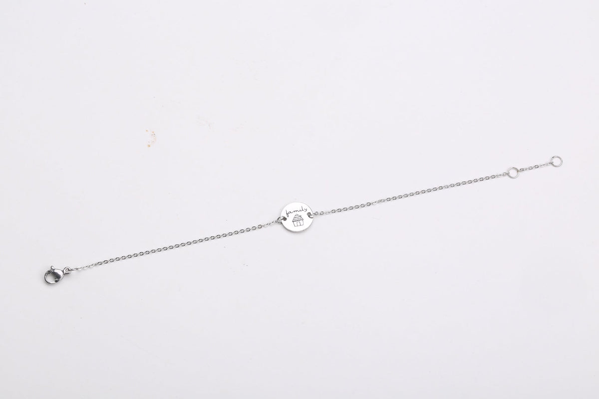 Mamijux Collar Pulsera TAG Bottoncino Family