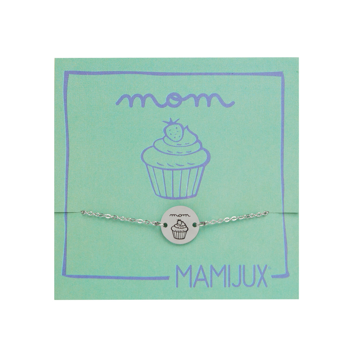 Mamijux Collar Pulsera TAG Button Mom