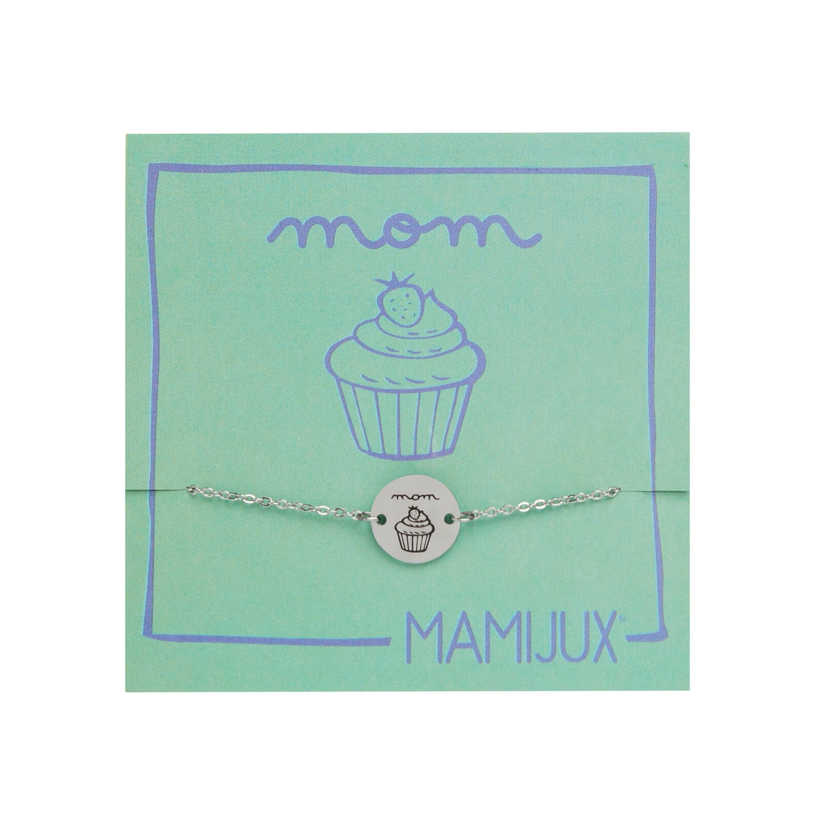 Mamijux Collar Pulsera TAG Button Mom