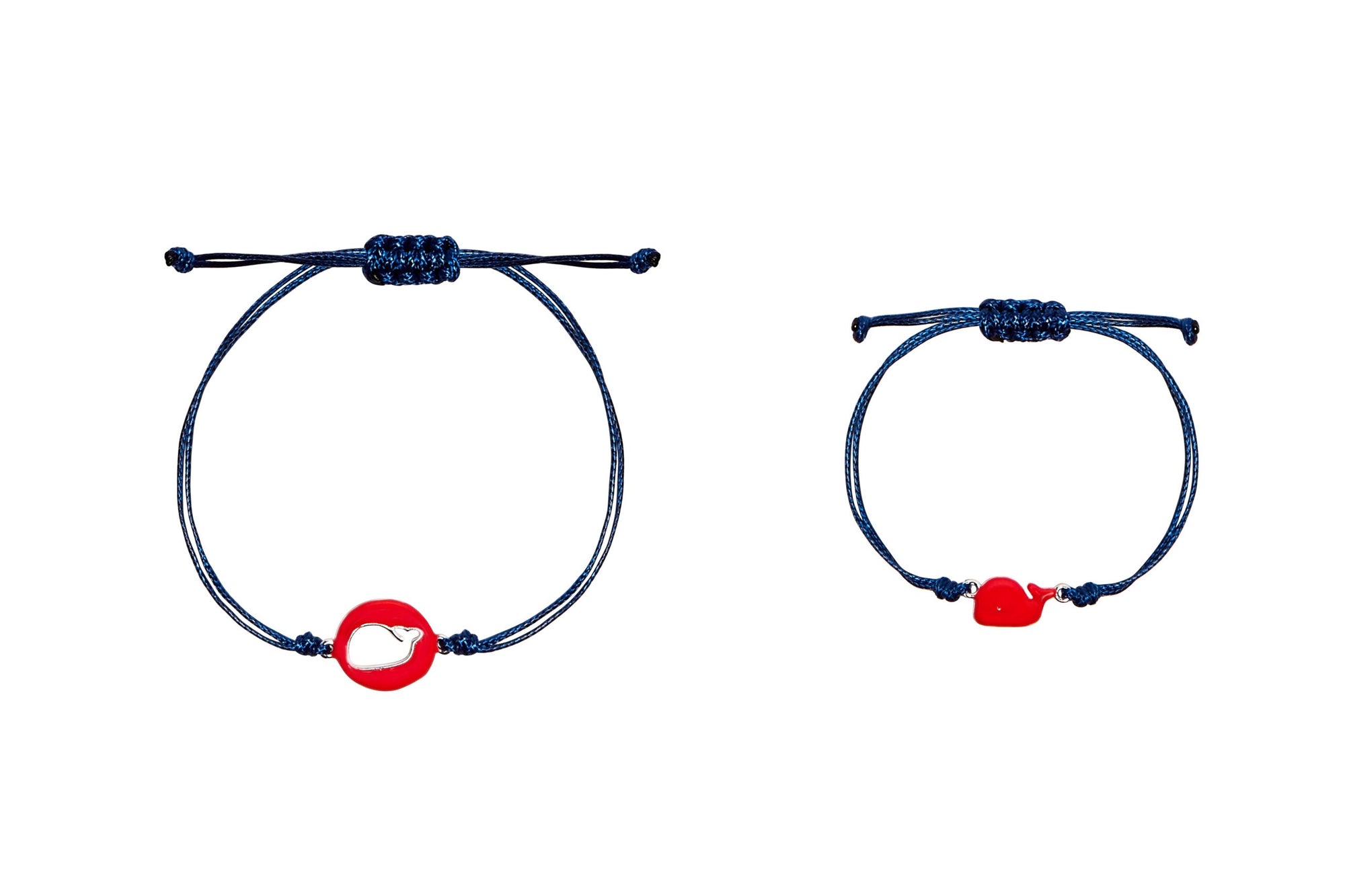 Mamijux Collar Pulseras de ballena roja MOM & KID