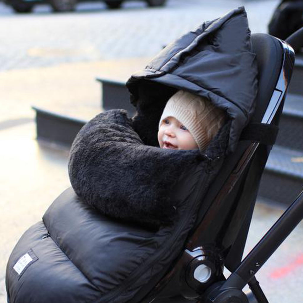 7am Accesorio Saco para Coche- PlushPod Negro