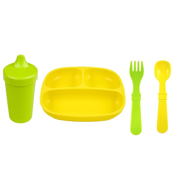 ReplayRecycled Plato Set Comida Ecológico- 4 Piezas