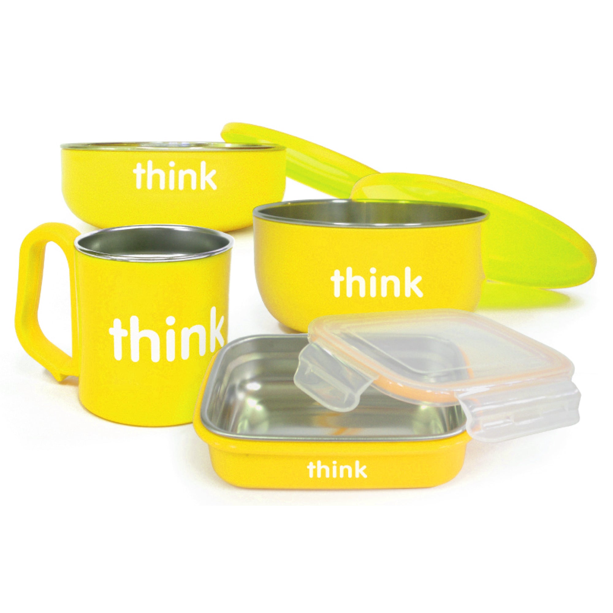 ThinkBaby Set Alimento Set de Comida ThinkBaby-Amarillo