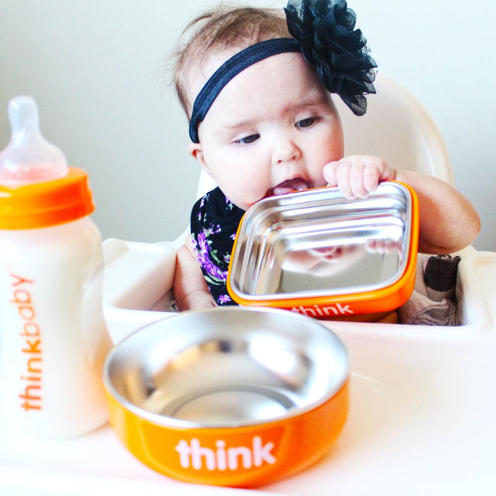 ThinkBaby Set Alimento Set de Comida ThinkBaby-Naranjo