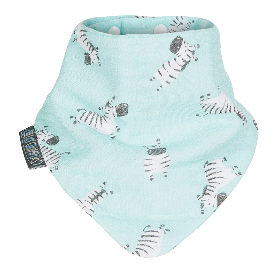 Cheeky Chompers Set Set Recién Nacido 100% Orgánico- Zebra Dreams