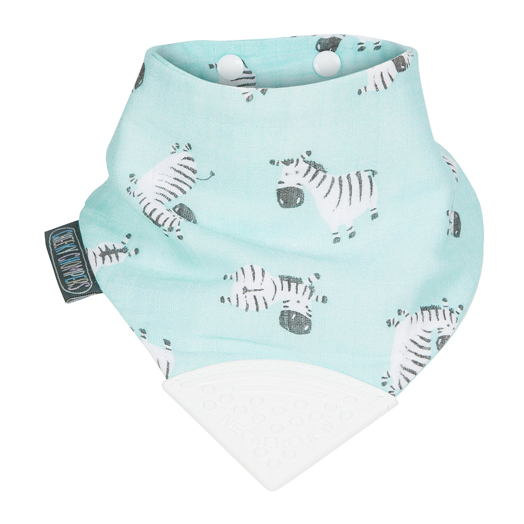 Cheeky Chompers Set Set Recién Nacido 100% Orgánico- Zebra Dreams
