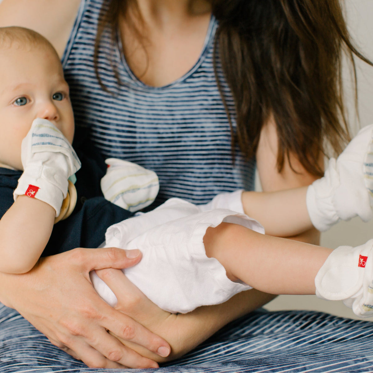 Goumikids Guantes Set Recién Nacido Bebé - GeoWave Aqua