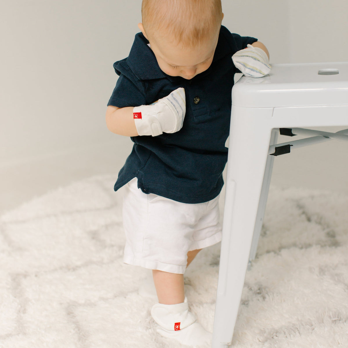 Goumikids Guantes Set Recién Nacido Bebé - GeoWave Aqua