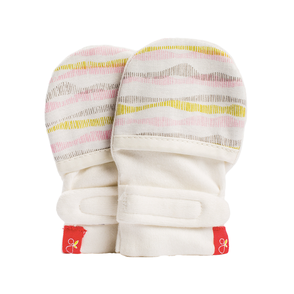 Goumikids Guantes Set Recién Nacido Bebé - GeoWave Pink