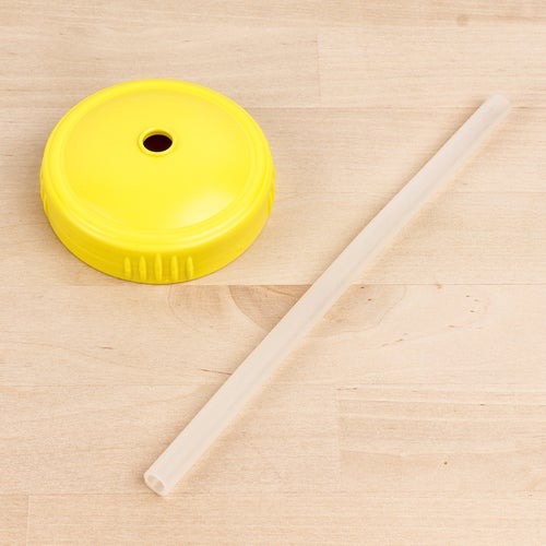 ReplayRecycled Vaso Amarillo Tapa Bombilla
