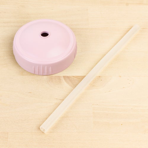 ReplayRecycled Vaso Rosado Pastel Tapa Bombilla