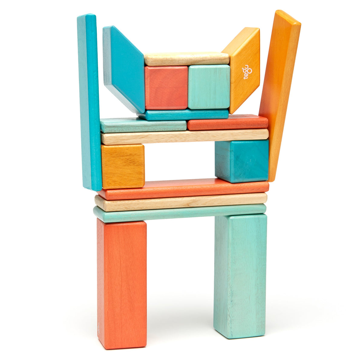 Tegu Juguete Tegu Set de 24 piezas: Sunset