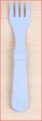 ReplayRecycled Cubiertos Azul Pastel Tenedor Ecológico