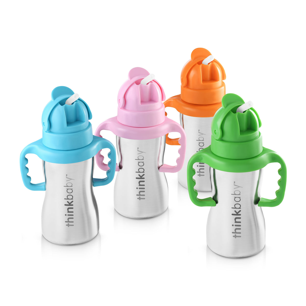 ThinkBaby Vaso Thinkster of Steel-Naranjo