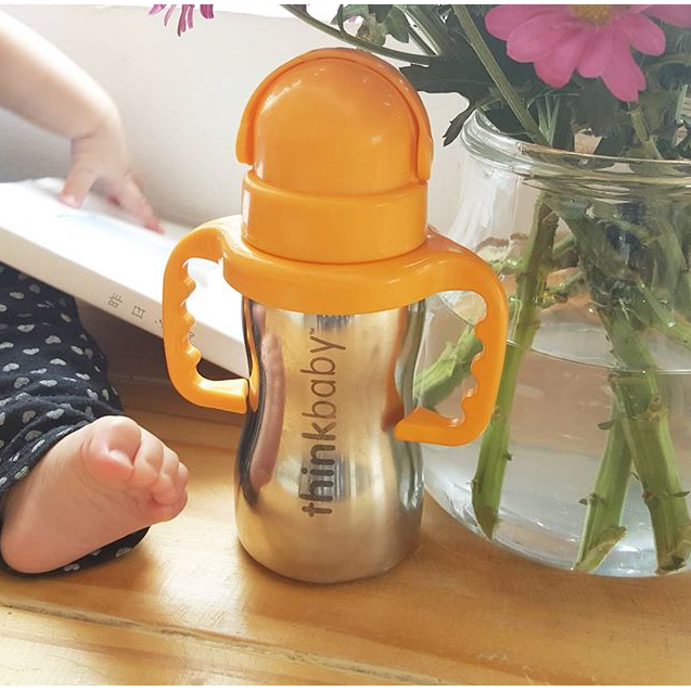 ThinkBaby Vaso Thinkster of Steel-Naranjo