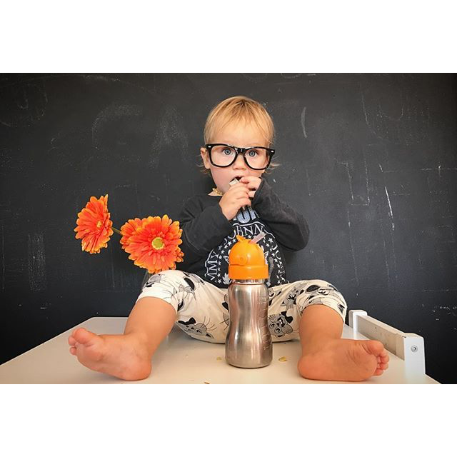 ThinkBaby Vaso Thinkster of Steel-Naranjo