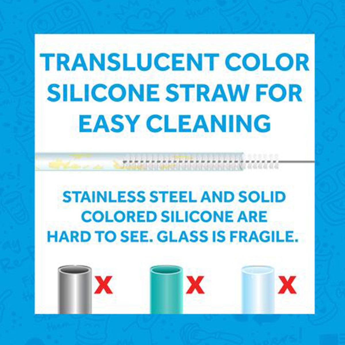 ReplayRecycled Vaso Vaso Ecológico con Bombilla