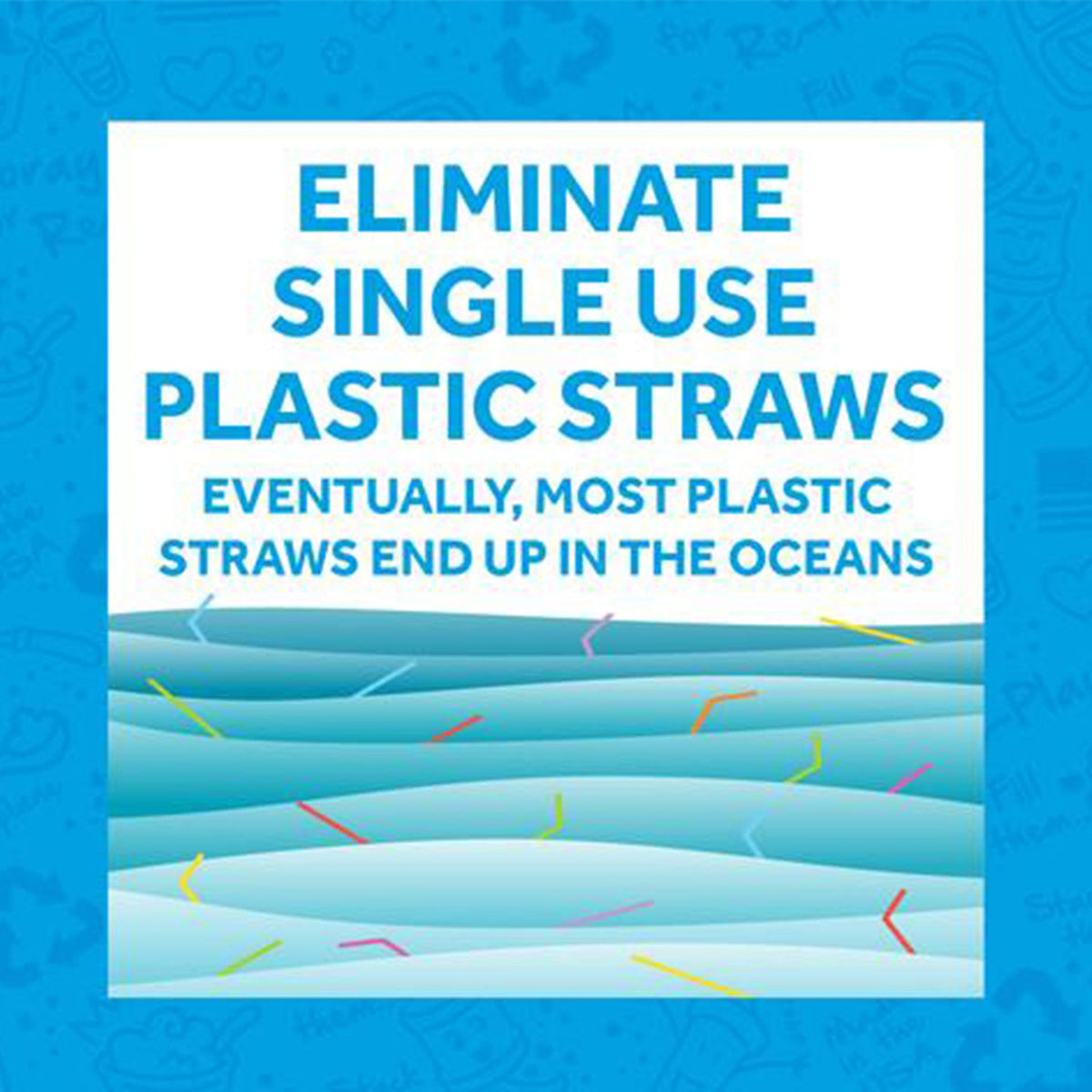 ReplayRecycled Vaso Vaso Ecológico con Bombilla