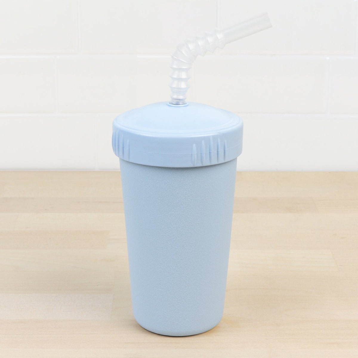 ReplayRecycled Vaso Plástico Reciclado / Azul Pastel Vaso Ecológico con Bombilla