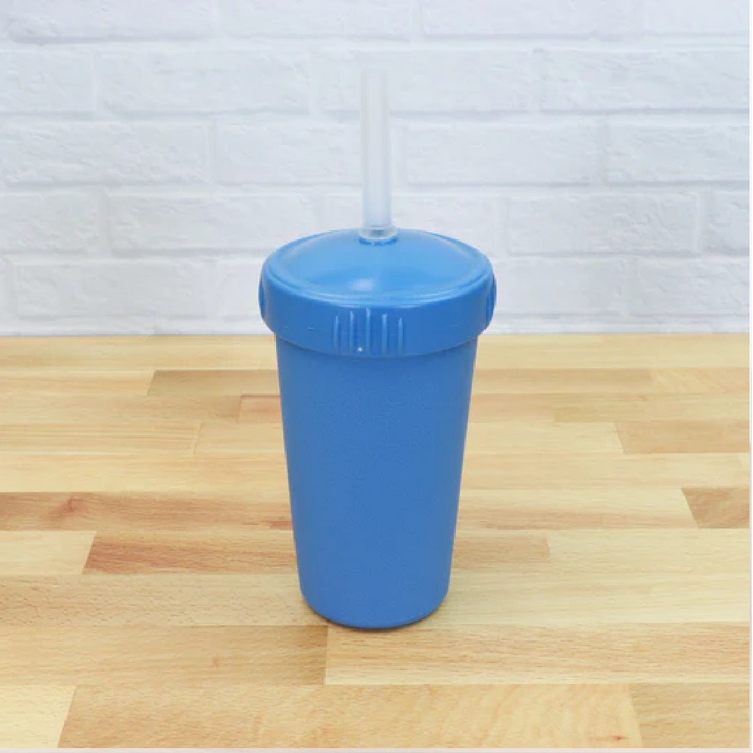 ReplayRecycled Vaso Silicona / Denim Vaso Ecológico con Bombilla