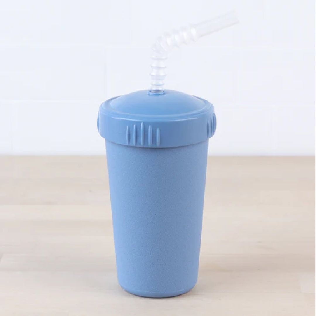 ReplayRecycled Vaso Plástico Reciclado / Denim Vaso Ecológico con Bombilla