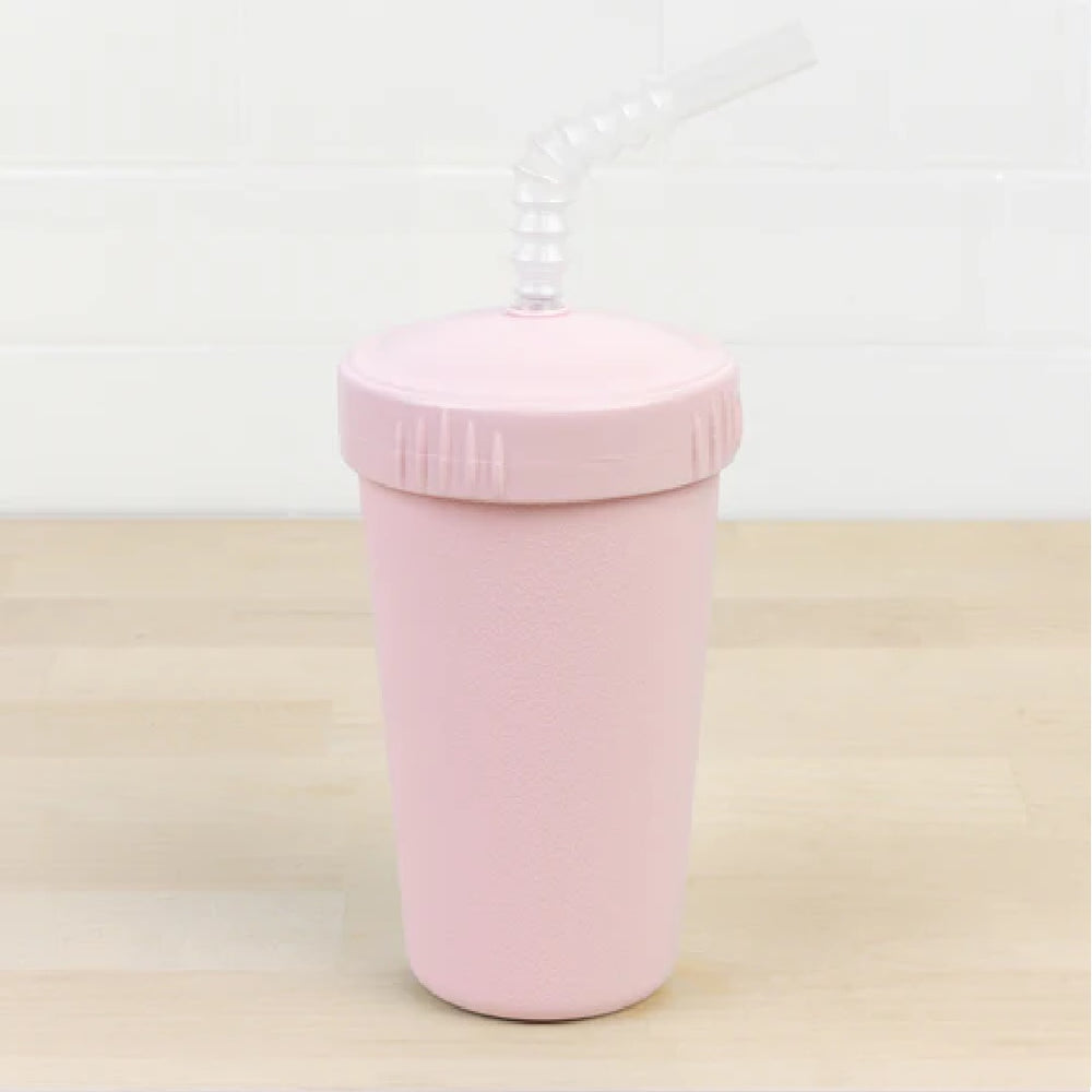 ReplayRecycled Vaso Plástico Reciclado / Rosado Pastel Vaso Ecológico con Bombilla