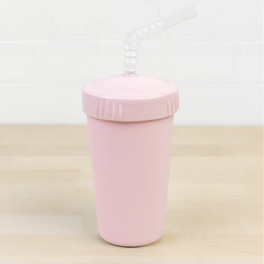 ReplayRecycled Vaso Plástico Reciclado / Rosado Pastel Vaso Ecológico con Bombilla